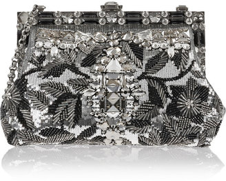 Dolce & Gabbana Vanda large embellished tulle clutch