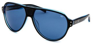 Nike Men's Vintage MDL 235 Aviator Black & Crystal Blue Sunglasses