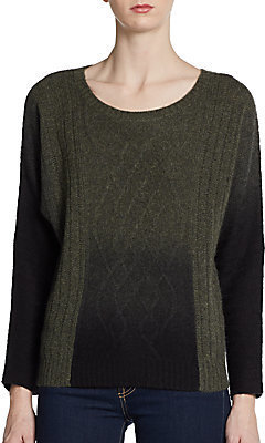 Ashleigh Cashmere Dip-Dye Dolman Sweater
