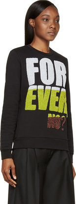 Kenzo Black 'Forever, No?' Sweatshirt