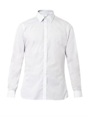 Burberry Tybury polka-dot print cotton shirt
