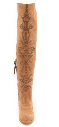 Twelfth St. By Cynthia Vincent Ansley Etched Over the Knee Boots