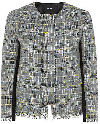 Paul Smith Black Cropped Tweed Jacket