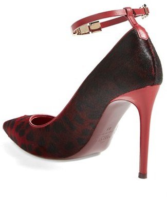 Valentino 'Rouge Absolute' Ankle Strap Pump (Women)