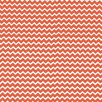 BABYBJÖRN SheetWorld Fitted Sheet (Fits Travel Crib Light) - Orange Chevron Zigzag - Made In USA - 24 inches x 42 inches (61 cm x 106.7 cm)