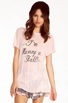 Wildfox Couture I'm Having a Ball Victorian Crew Tee in Rose Bud