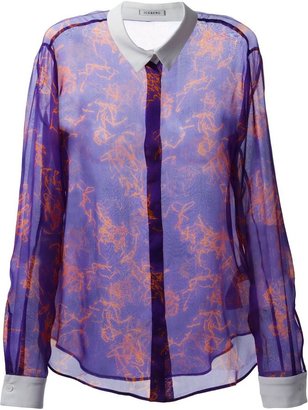 Iceberg concealed button fastening printed shirt