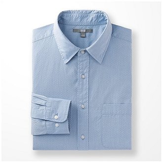 Uniqlo MEN Extra Fine Cotton Dobby Long Sleeve Shirt