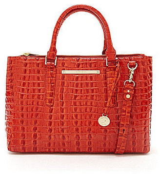 Brahmin LaScala Collection Small Lincoln Croco-Embossed Satchel
