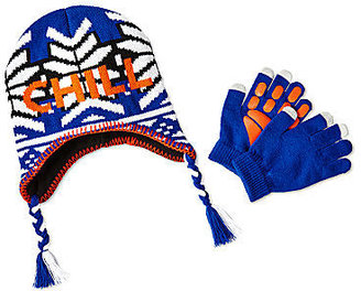 JCPenney Asstd National Brand Attitude Hat and Glove Set - Boys One Size