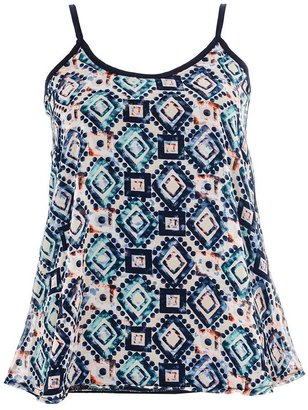 Quiz Abstract Print Chiffon Camisole Top