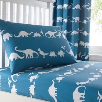 Bluezoo Kid's blue dinosaur fitted sheet set