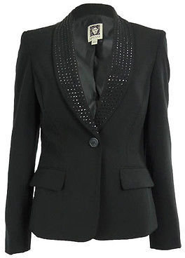 Anne Klein Women's Studded Shawl Blazer Jacket
