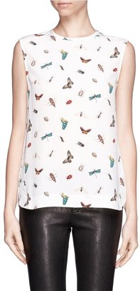 Equipment Insect print silk tank top