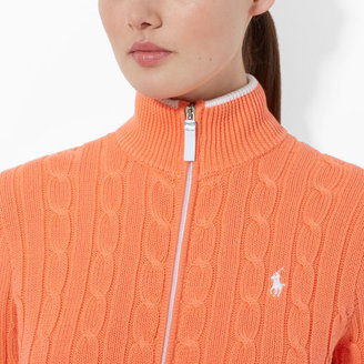 Ralph Lauren Golf Cable-Knit Zip-Up Sweater