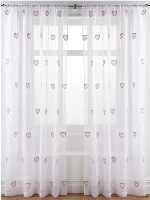 Heart Voile Curtains