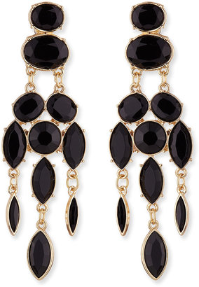 Jules Smith Designs Black Drop Chandelier Earrings