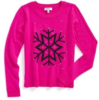 Milly Minis Snowflake Sweater (Little Girls & Big Girls)