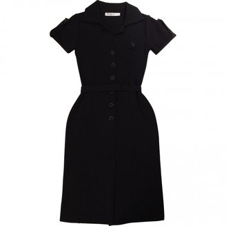 Christian Dior Black Wool Dress
