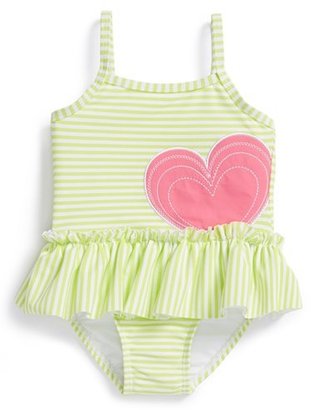 Little Me 'Heart' Two-Piece Swimsuit (Baby Girls)