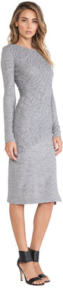 Derek Lam 10 CROSBY Long Sleeve Ruched Dress