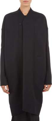 Rick Owens Women's Melton Cocoon Coat-Black