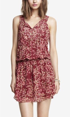 Express Floral Print Woven Cover-Up