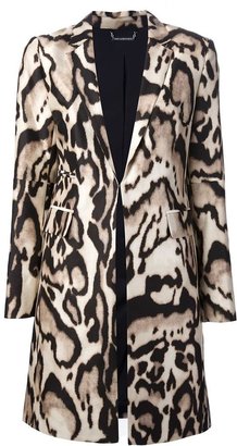 Diane von Furstenberg 'Mahala' leopard print coat