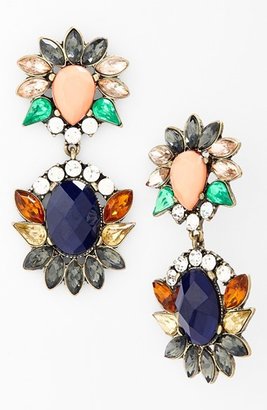 Cara Multi Jeweled Pendant Earrings