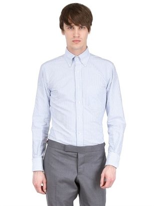Thom Browne Pinstriped Cotton Oxford Shirt