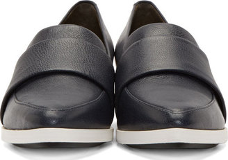 3.1 Phillip Lim Navy Leather Quinn Loafers