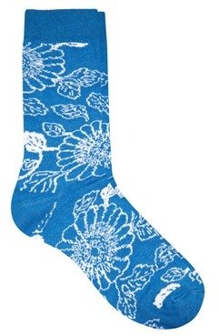 ASOS Socks With Flower Design - blue