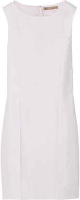 Halston Cotton-piqué mini dress