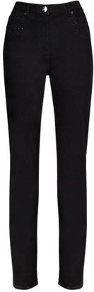 Marks and Spencer Roma Straight Leg Embellished Jeans