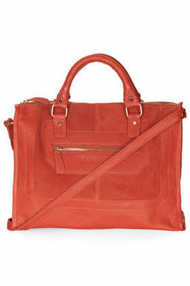 Topshop Suede and leather holdall bag