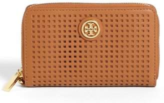 Tory Burch 'Robinson - Perf' Zip Continental Wallet
