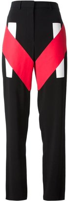 Givenchy contrasting panel trousers