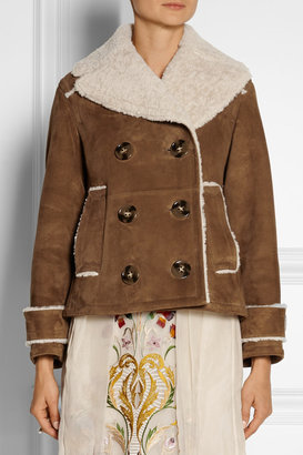 Burberry Suede and shearling coat