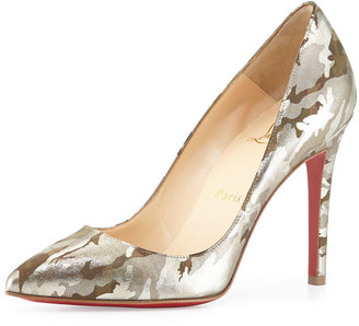 Christian Louboutin Pigalle Camo Red-Sole Pump