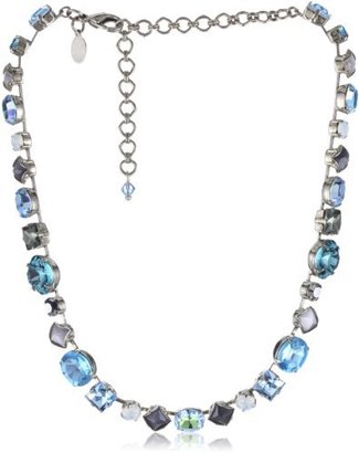 Sorrelli Salt Water" Bold Silver-Tone Necklace with Crystal Beads