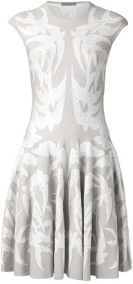 Alexander McQueen birds jacquard print dress