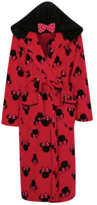 George Minnie Mouse Hooded Dressing Gown - Multi