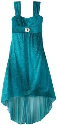 Ruby Rox Girls 7-16 Ombre Mesh Glitter Dress