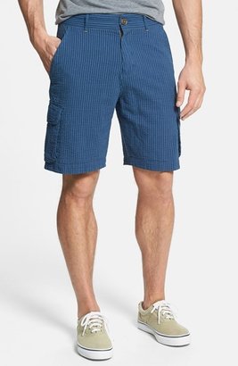 W.R.K Seersucker Stripe Cargo Shorts