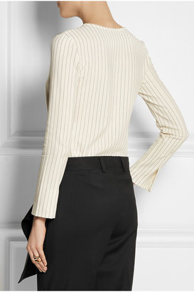 J.W.Anderson Pinstriped stretch-cotton top