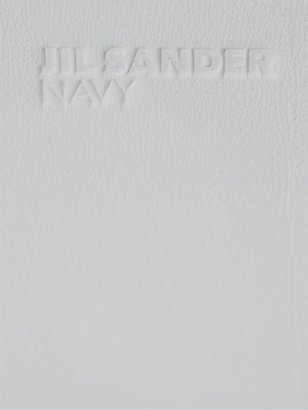 Jil Sander Navy Double-handle leather tote