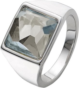 Aurora made with Swarovski Elements Irridescent Crystal Rhodium Plated Ring