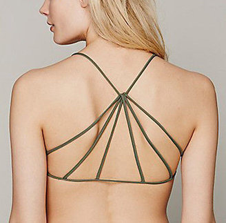 Free People Nwot Intimately army green bohemian strappy back bra XS / S