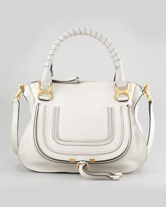 Chloé Marcie Medium Satchel Bag, Off White