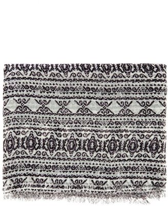 Warehouse Paper lace print scarf